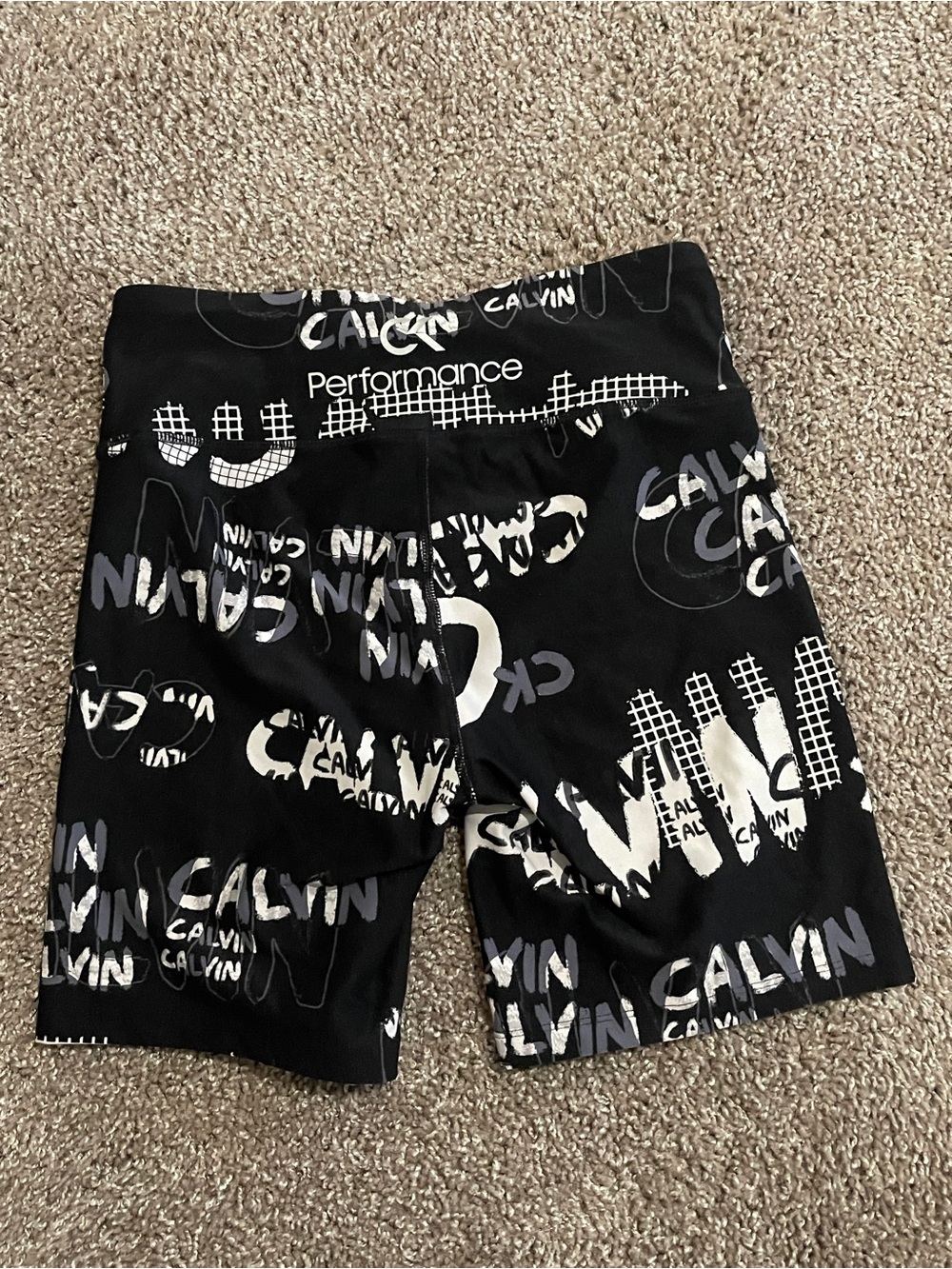 Calvin Klein Performance Black Graphic Bike Shorts